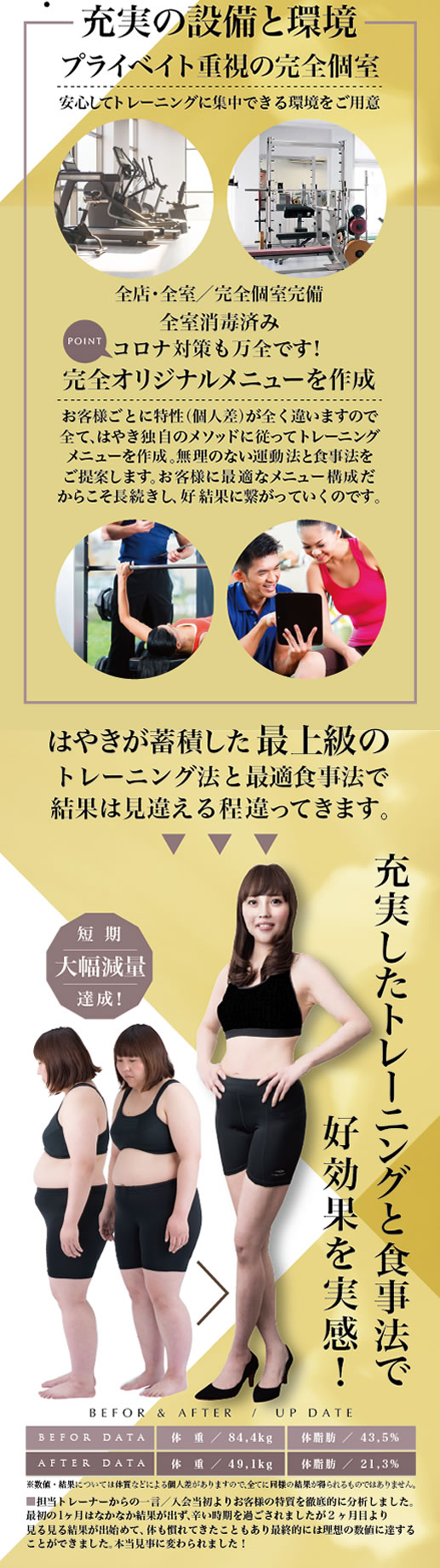 充実の設備と環境